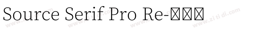 Source Serif Pro Re字体转换 Source Serif Pro Re字体转换